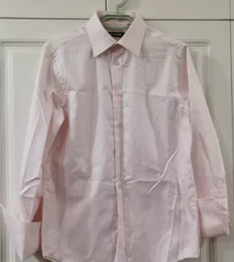 转闲置，男士衬衫，粉色，尺寸170，购于银...