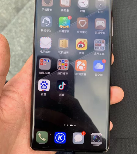 华为p40p金色，换过外屏，一切正常，屏幕...