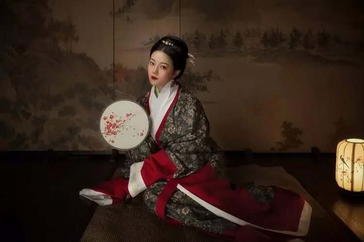 怀谷居汉服马王堆曲裾袍复原秋冬礼服秦汉原创...