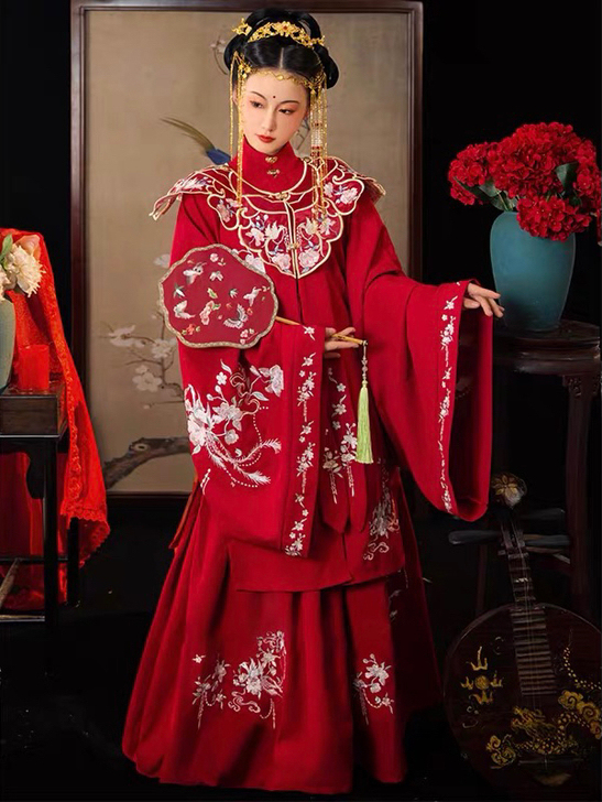 正版汉服出租｜云若欣雨原创【鸾凤】重工刺绣...