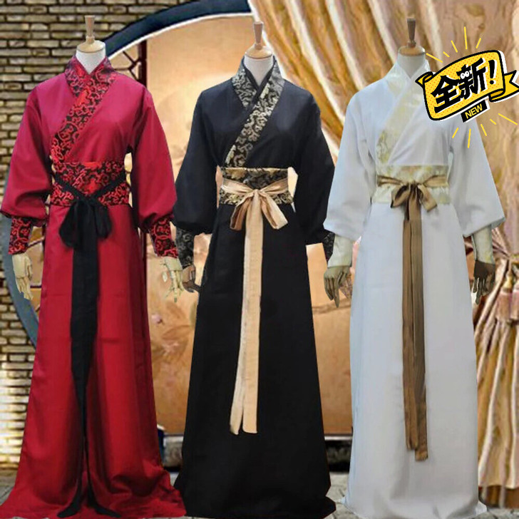 汉服男学生古装男侠客装书生侠客汉服影楼拍照...