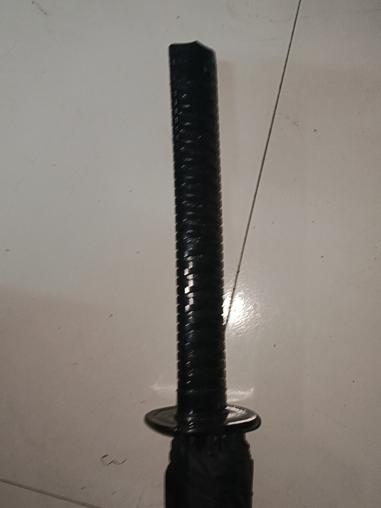 日系武士长柄雨伞,16骨刀伞黑色