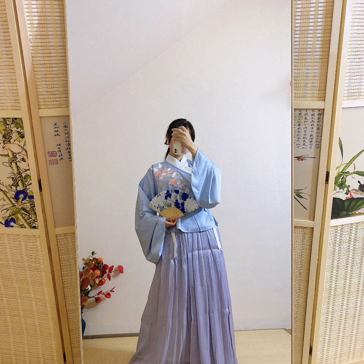 东月棠明制汉服全套,买一送一,女