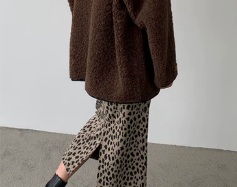 开叉中长款高腰半身裙女ins裙子显瘦一步裙...