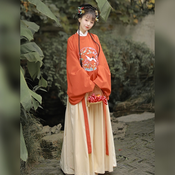 全新三米汉服L码但是没有吊牌了颜色如图三件套