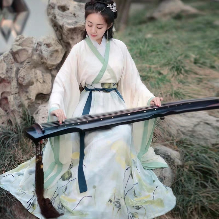 汉服如梦霓裳魏晋风女装日常交领齐腰襦裙相思引