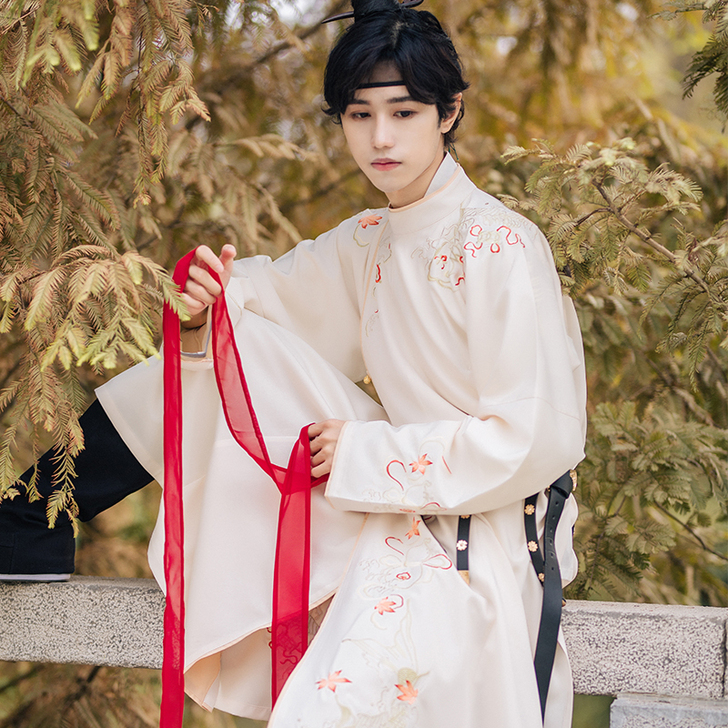 流烟昔泠 凌川 唐制圆领袍衫原创春秋男女装...