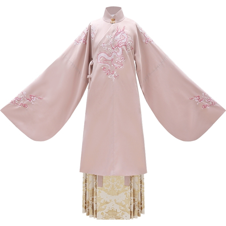 花朝记深粉色长袄S+米色马面裙S（绝版）