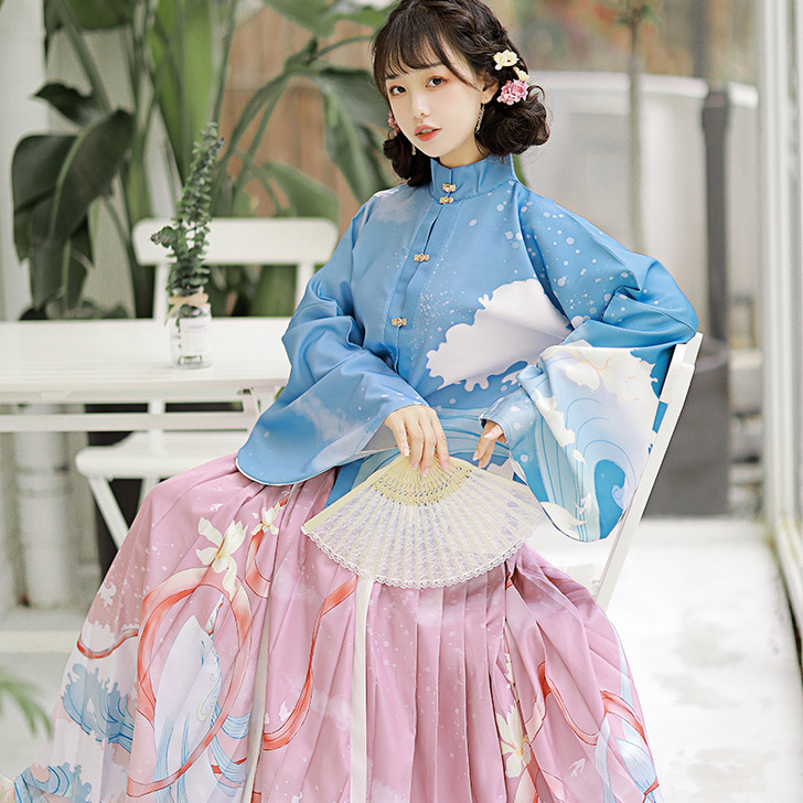 出社大鱼海棠明制汉服女原创正品中国风立领百...