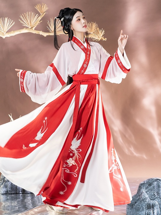 出社醉花间晋制汉服女原创正品交领魏晋中国风...