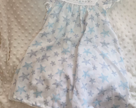 清爽田园风~女童宝宝幼儿园纯棉碎花打缆飞袖...