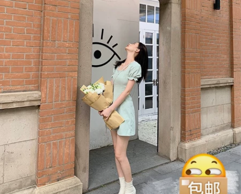 Lienni2020夏季极简风收腰显瘦A字...