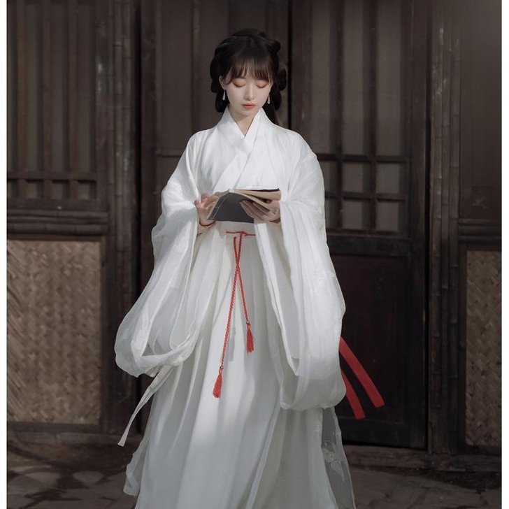 【清货价】原创现货汉服女霜雪魏晋风交领齐腰...