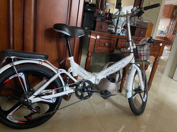 买来一次没骑过飞鸽自行车 全新还带膜呢 自...