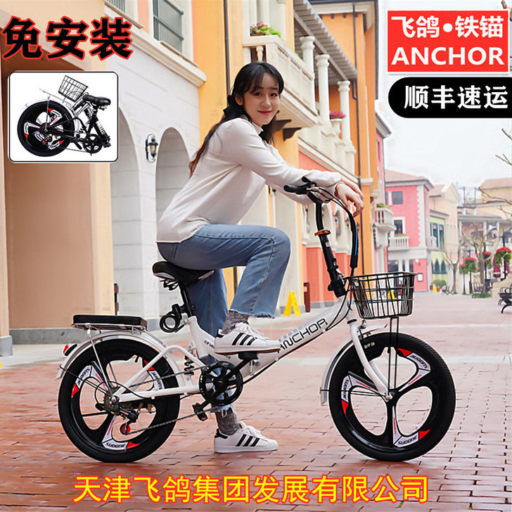 飞鸽铁锚 折叠自行车