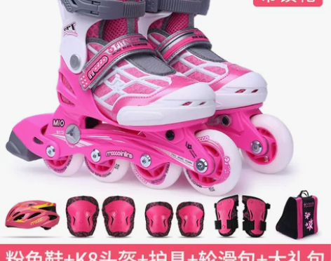 给孩子买的，没怎么滑，孩子不喜欢轮滑，所以...