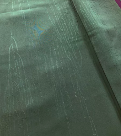 kiya喜屋松叶绿柳条色无地 材质：正绢哑...