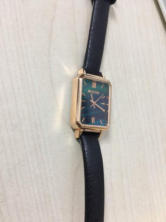 网红抖音同款复古气质女士手表小方形小绿表 ...