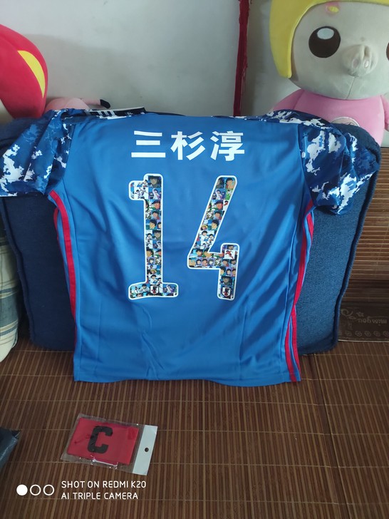 足球小将定制球衣，2020年日本主场球衣，...
