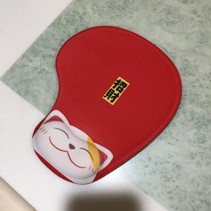 卡通鼠标垫护腕可爱男女生超大硅胶加厚游戏电...