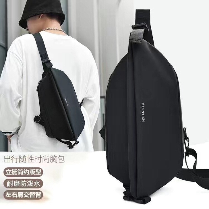 时尚胸包单肩包男士斜挎包防水包全新包邮