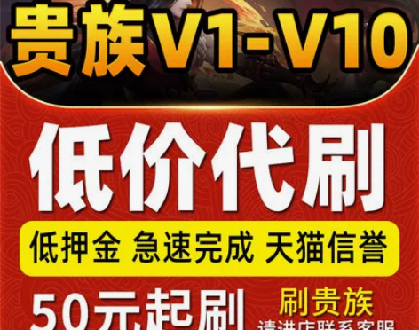代练王者送荣耀贵族积分代升贵族10升贵族成长