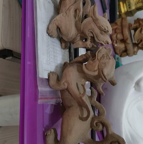 厂家直销非二手貔貅摆件木雕一对低价出，长1...