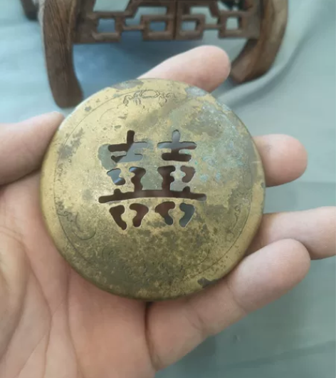 日本回流铜器香炉盖子香薰炉盖子，尺寸高0....