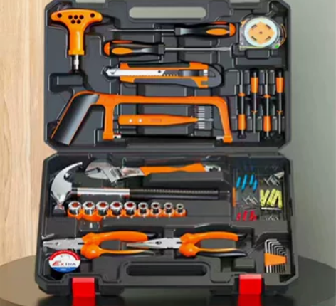 德国欧莱德家用多功能手动五金工具箱套装家庭...