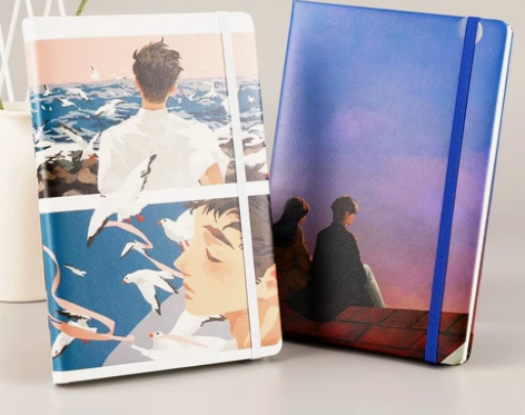 日记本 笔记本记事本日记本来图定制子A5封...