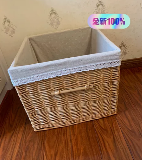 藤编脏衣篮玩具收纳箱 家用脏衣服篓放衣服的...