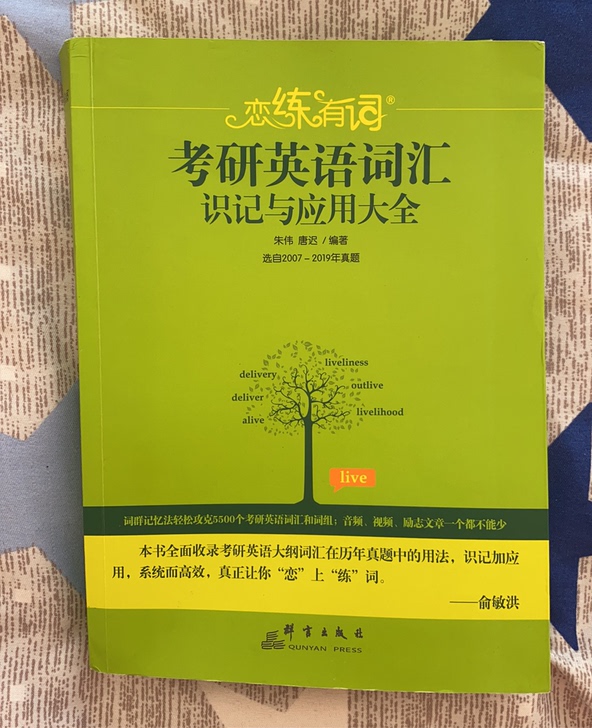 恋恋有词 朱伟2020考研英语词汇 恋练有词