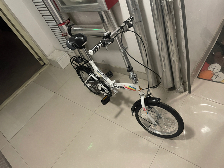 凤凰折叠自行车16寸