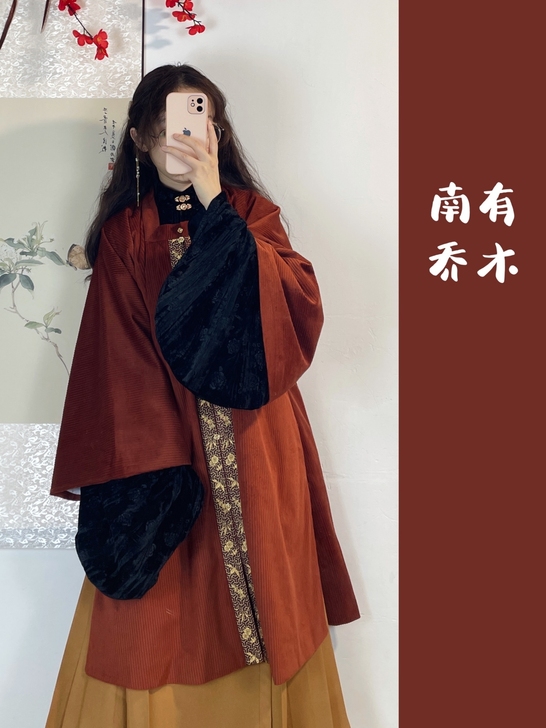 南有乔木$$##$$【千秋】明制方领半袖披...