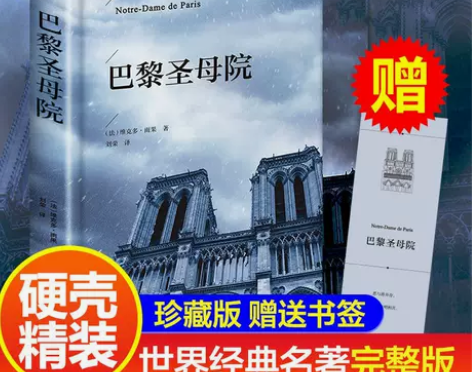 精装巴黎圣母院雨果悲惨世界正版初中高学生课...