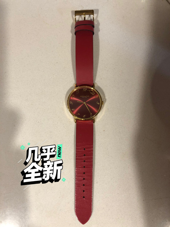 coach 手表 几乎全新 红色  新年款