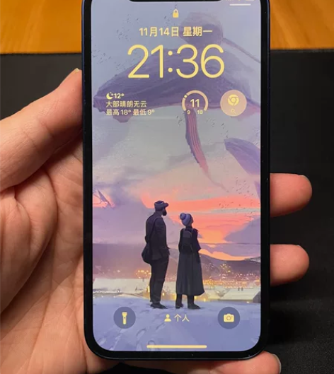 国行蓝色iPhone 12mini 64g...