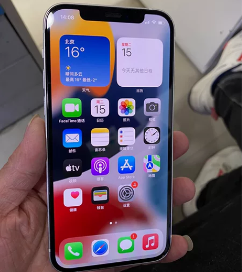 苹果12国行128G 白色 成色新 无面容...