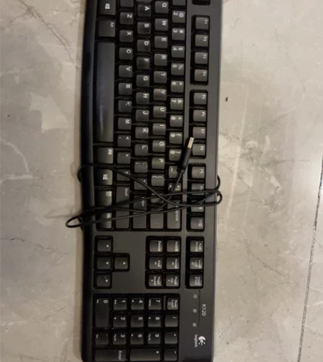 罗技K120有线键盘USB接口MK120键...