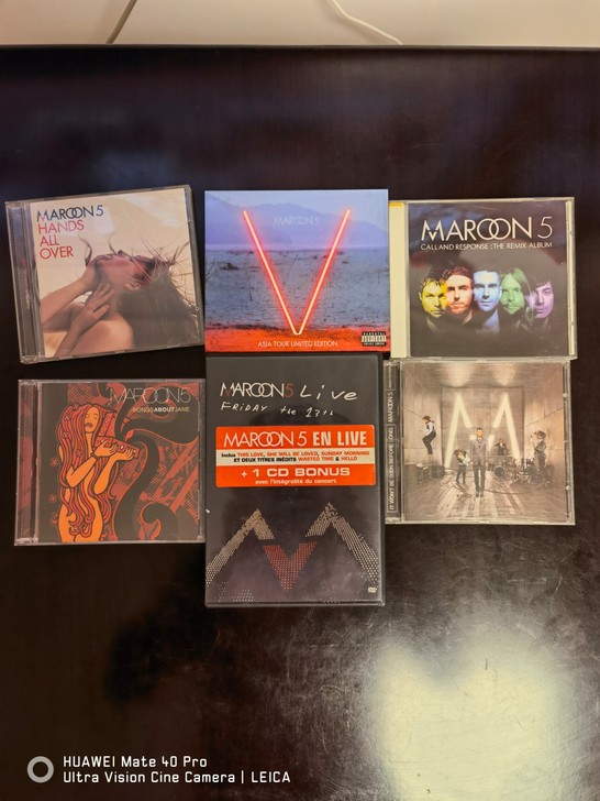 魔力红Maroon5，5CD加一个演唱会。...