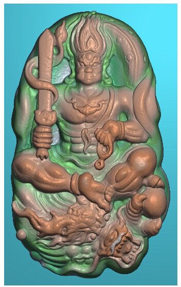 电脑雕刻玉雕扫描精雕图