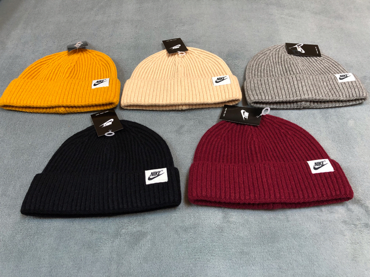 耐克针织帽秋冬新款毛线帽户外休闲保暖冷帽潮...