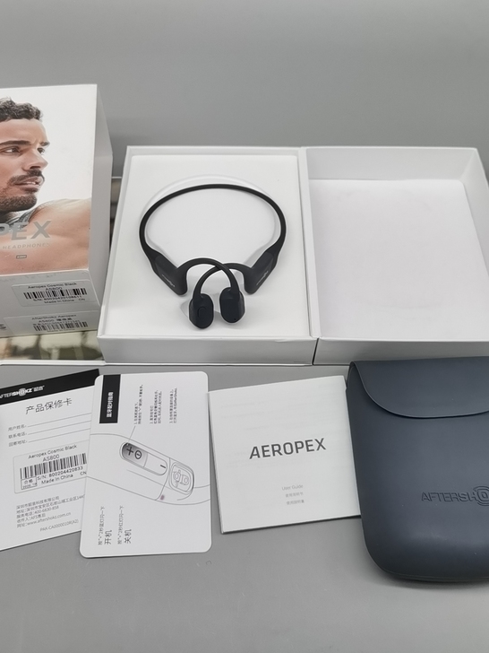 韶音as800骨传导耳机闲置黑色正品