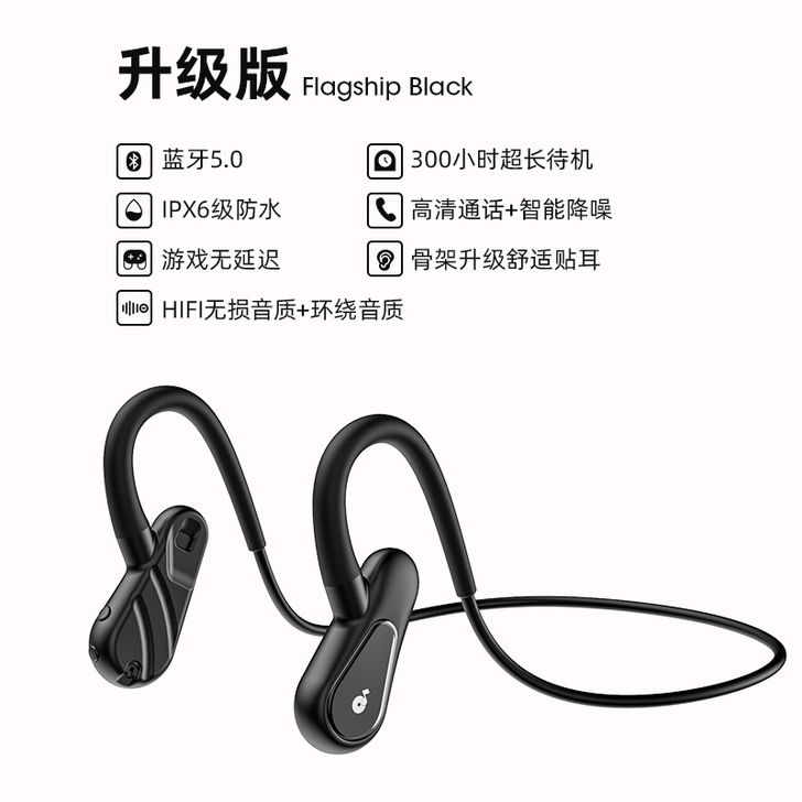 【划算价】Sony索尼新款骨传导蓝牙耳机无...