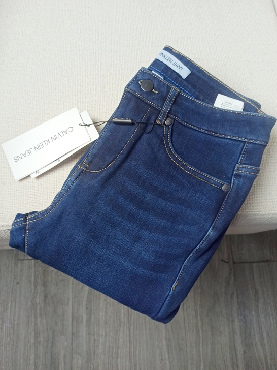 CK,全新,秋冬女装加绒加厚小脚牛仔裤韩版...