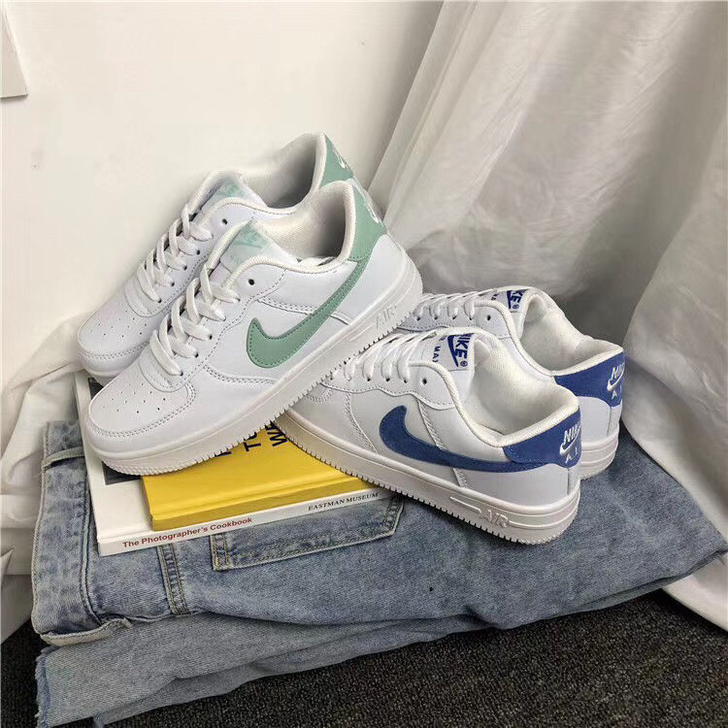 Nike AF1 空军白蓝 白绿 36-4...