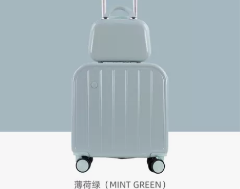 行李箱女日系高颜值18寸小型轻便登机拉杆箱...