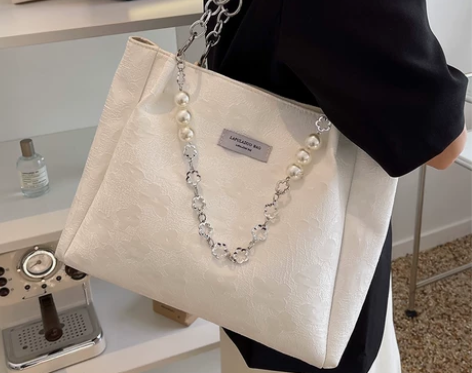 大容量包包女2022夏季新款潮高级感帆布单...