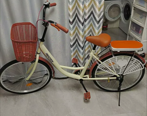 自行车24寸女式单车轻便通勤单车老人买菜代...