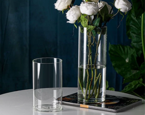 低价 落地玻璃花瓶摆件特大号富贵竹客厅插花...